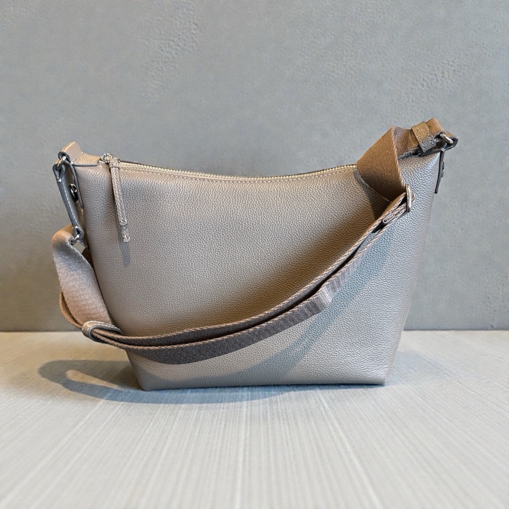 Tory Burch Taupe Leather Shoulder Bag